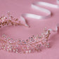 Pure Handmade Gold And Silver Crystal Bridal Hair Accessories