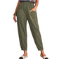 Women's Cotton Linen Elastic-waist Casual Pants