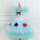 Girls Princess Cartoon Peach Heart Halloween Performance Dress