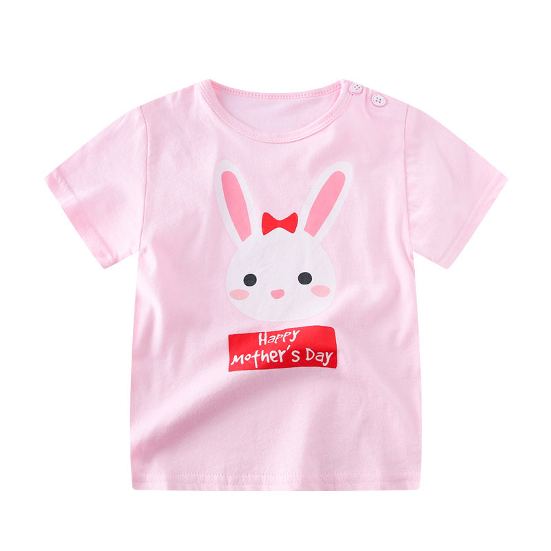 Female Baby Short-sleeved Cotton Summer
