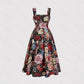 Women's Fashionable Slim-Fit Printed Strap Dress