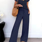 Casual Hollow-out Two-piece Set For Women