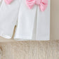 Solid Color Three-dimensional Flower Hanging Shoulder Clothes Fashion Shorts Two Pieces