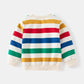 Colorful Striped Long-sleeved Sweater