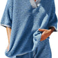 Loose Knitted Top High Waist Knit Shorts Suit