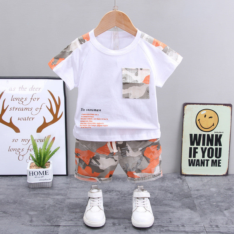 Vêtements décontractés pour enfants pour garçons, shorts décontractés à manches courtes