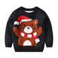 Cotton Double Layer Autumn Winter Christmas Long Sleeved Children's Sweater