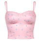 Fashion Lace Hollow Floral Vest Sling V-Neck Slim Women