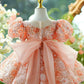 Children's Shiny Princess Dress Puffy Grenadine