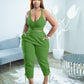 Women's Fashion Camisole Solid Color Pants Casual Set