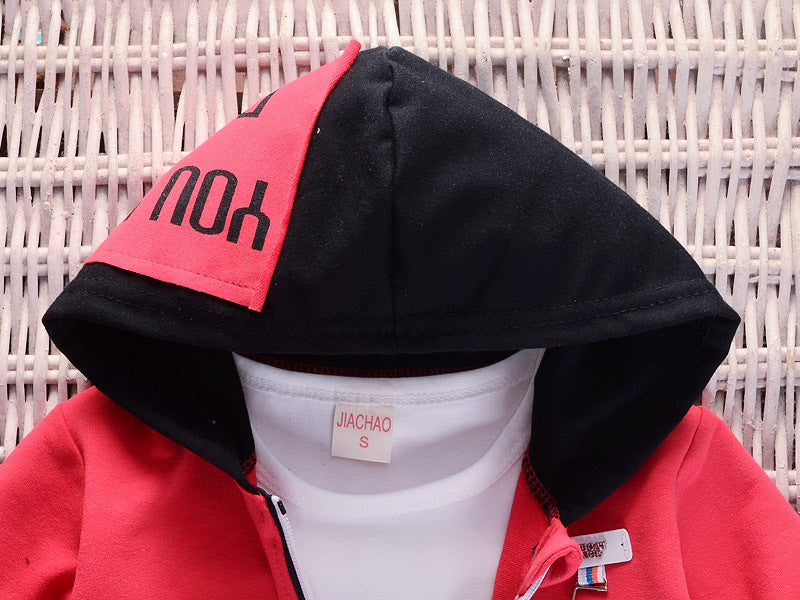 Costume trois pièces imprimé mode pour garçon