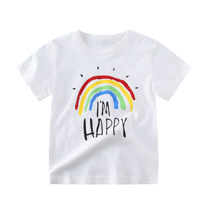 Female Baby Short-sleeved Cotton Summer