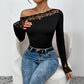 Women's Lace Shoulder Bag Casual Jumpsuit