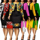 Plus Size Women's Vest Dress Cardigan Jacket Two-piece Set