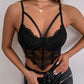 Lace Wrap Chest Rhombus Back Slim Fit
