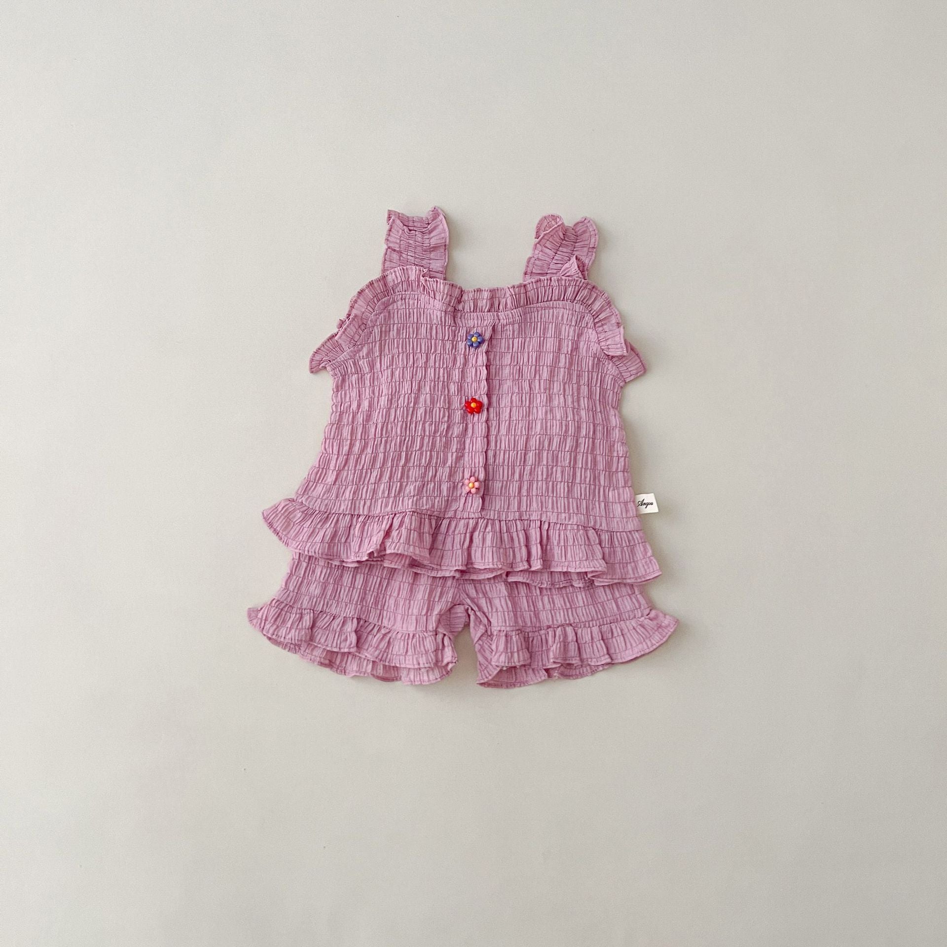 Sleeveless Camisole Top Lace Shorts
