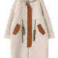 Lamb Wool Coat Thickened Korean Style Mid-length Cotton