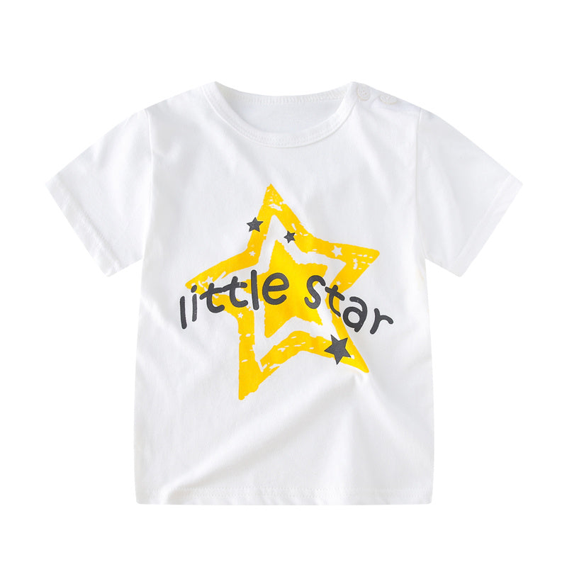 Female Baby Short-sleeved Cotton Summer