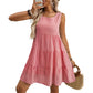 Women's Loose Casual Elegant Sleeveless Plaid Dress