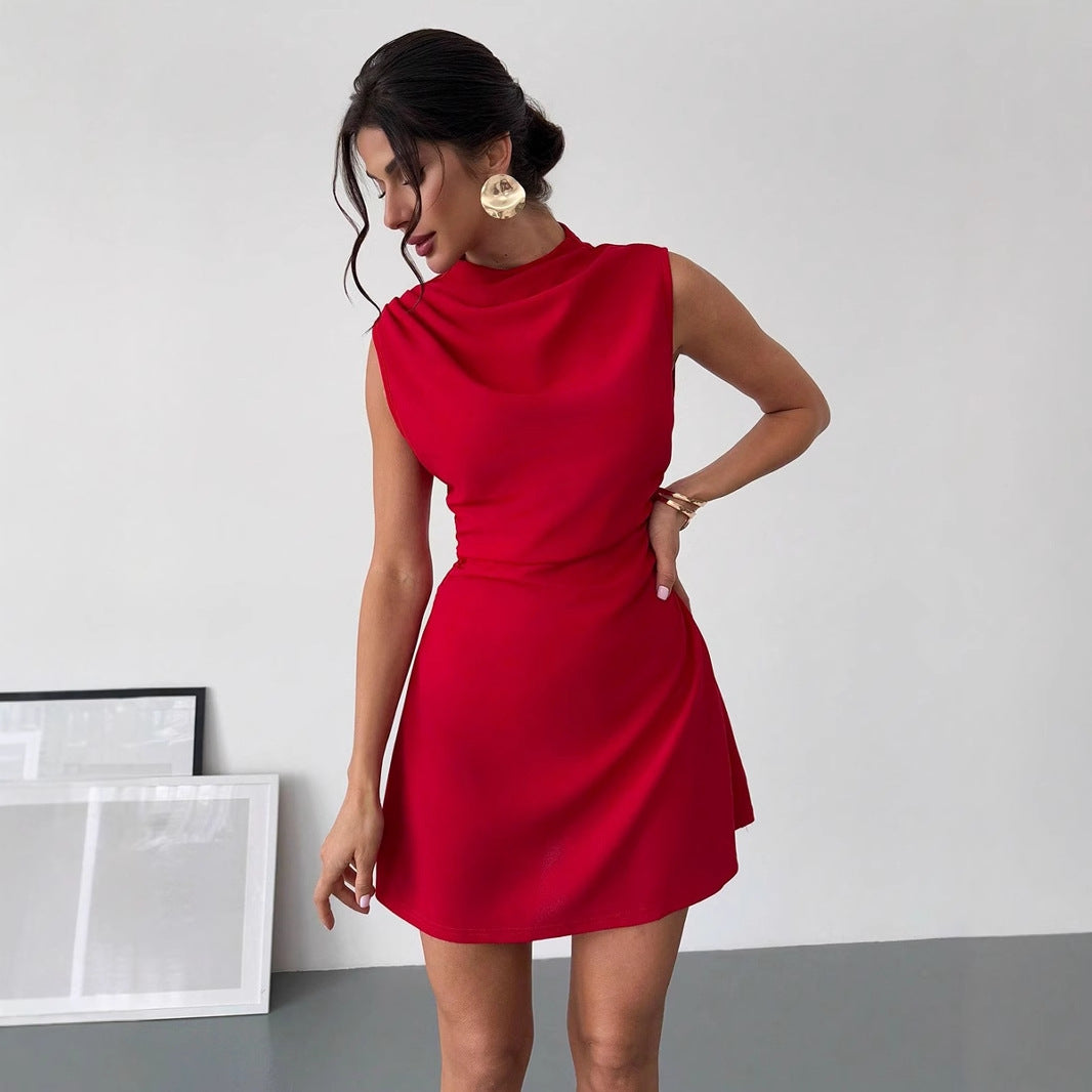 Summer Satin Dress For Women With A Sophisticated High-end Vibe