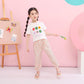 Short-sleeved T-shirt For Girls Flower Print Top
