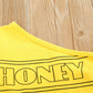 Non-hooded Letters Cotton Pullover Yellow Suit