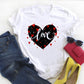 Personalized English Letters Couple Men's And Women's T-shirts