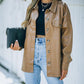 New Loose Casual Single Breasted Lapel Leather Jacket