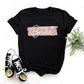 T-shirt imprimé à manches courtes pour femme, idéal pour un enterrement de vie de jeune fille avant le mariage
