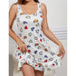 Women's Heart Printing Non-slip Nightdress