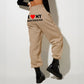 Pantalon imprimé « J'aime mon copain » Pantalon de survêtement décontracté pour homme et femme Pantalon de sport