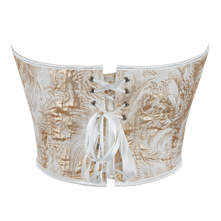 Golden Printing Strapless Women's Tube Top Chest Support