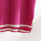 Ensemble deux pièces en tricot de soie glacée de style classique pour femme, printemps et été