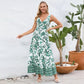 Summer European And American Womens Floral-print Dress