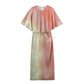 Tie-dye Printed Top Midi Skirt Dress