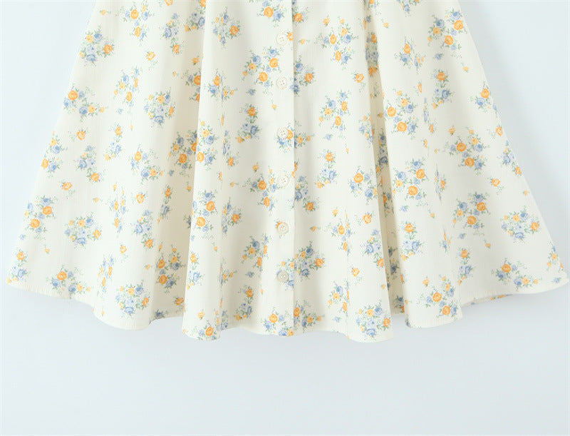 Women's Printed Hanging Collar Dress