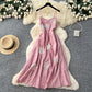 French-style Vacation-look Sweet Strap Dress For Women