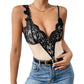 Women's Irregular Lace Splicing Sling Jumpsuit