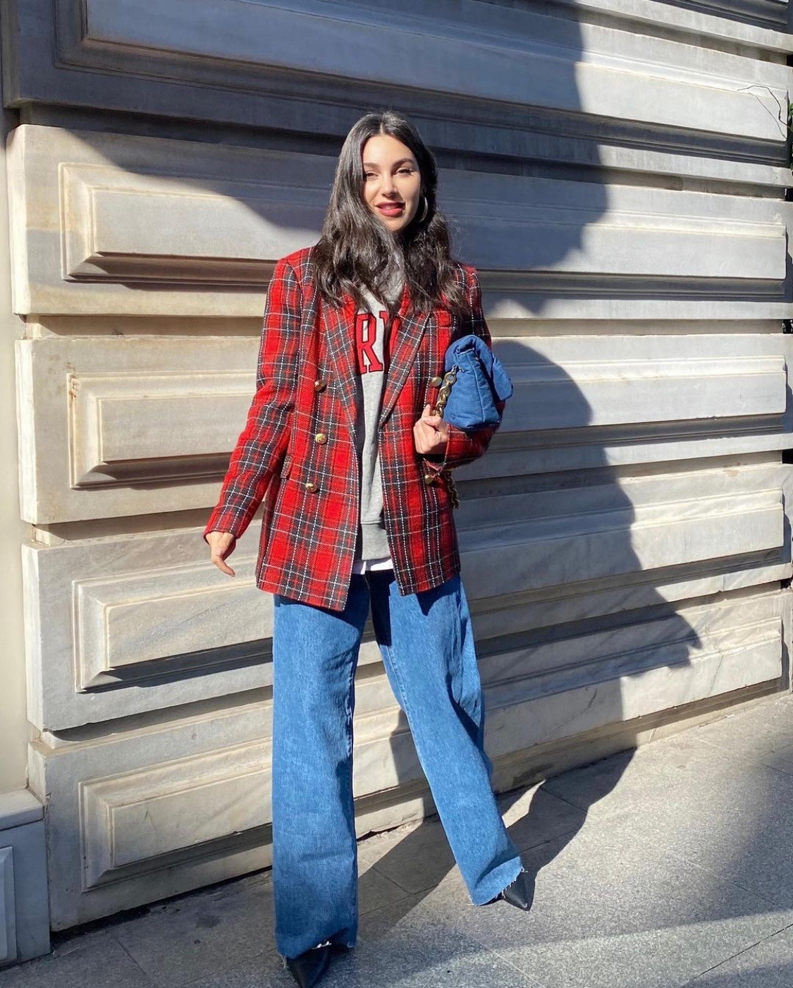 Plaid Suit Shorts Suit Jacket High Sense Of Spring
