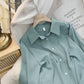 Women's Fashion Solid Color Loose Shirt Tops