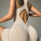 High Elastic Sleeveless Fitness Sports Back Shaping Yoga Jumpsuit