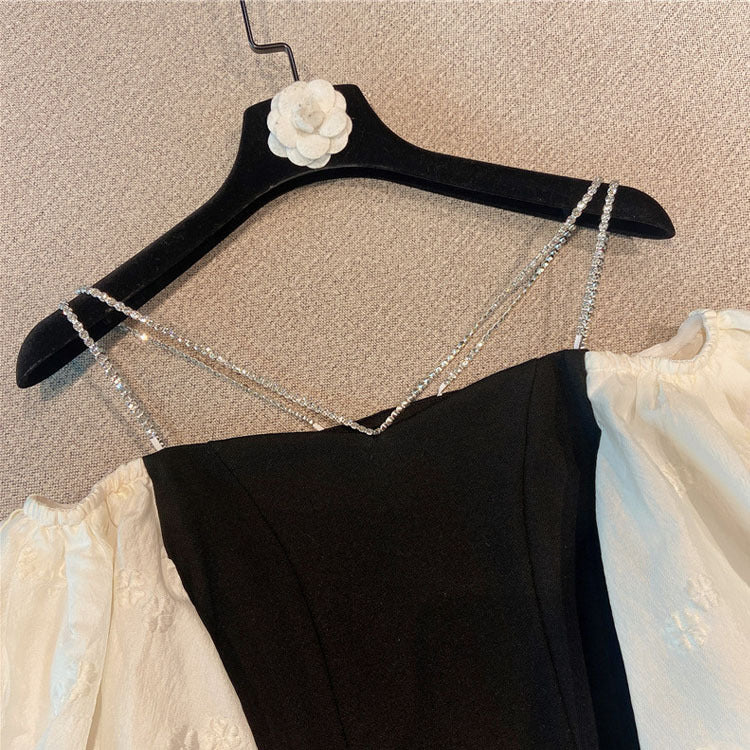 French Puff Sleeve Shirt Temperament Chic Short Top Women's Clothing