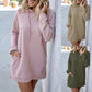 Veste ample à capuche et manches longues pour femme