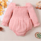Children's Double-sided Wrinkle Three-color Romper Suit
