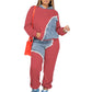 Fashion Casual Sweater Ankle-tied Long Twinset Suit