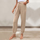 Pantalon skinny à lacets et taille élastique pour femme