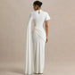 Stylish And Elegant Pleated Ribbon Maxi Dress For Women