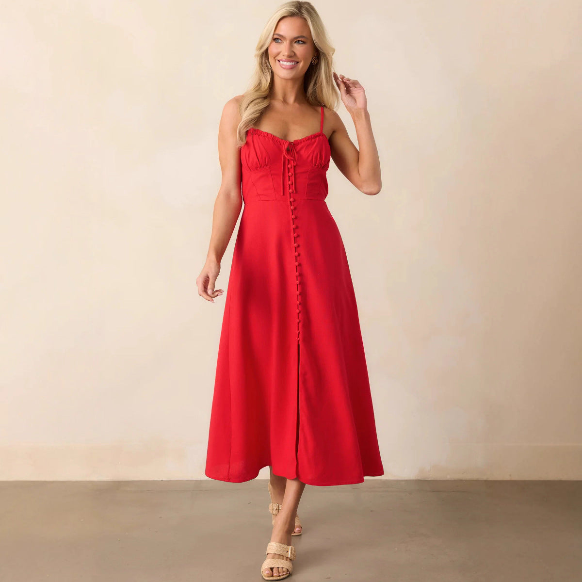 Backless Strappy Slim Women's Dress