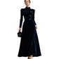 New Elegant Solid-color Velvet Dress For Women