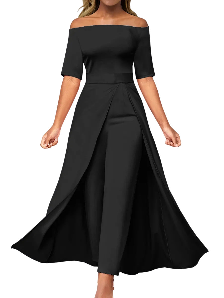 Combinaison noire élégante et tendance pour femme